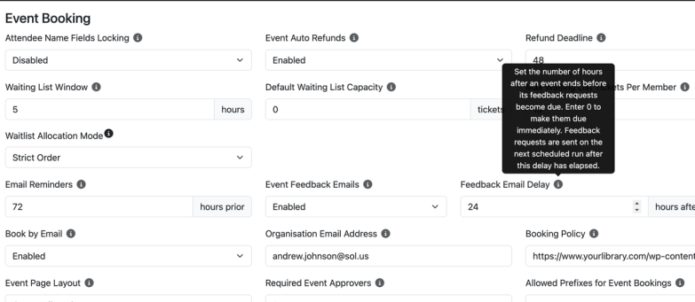 Email Scheduling for Event Feedback